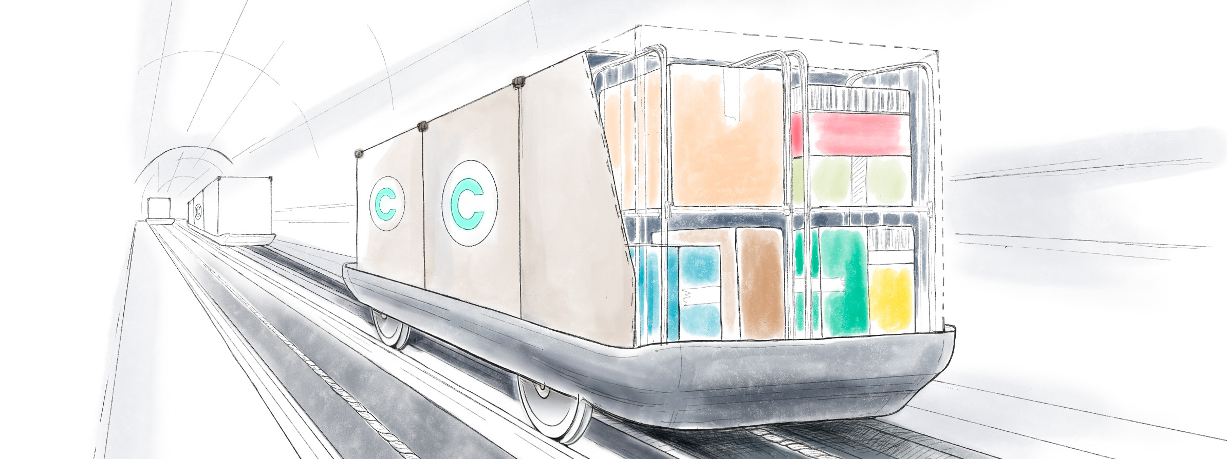 CST Illustration Seilbahntechnik